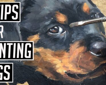 Oil painting: How to paint dogs step by step –